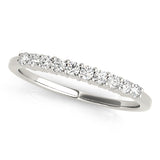 platinum diamond wedding band with 10 diamonds