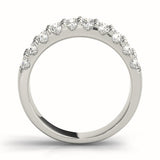 white gold diamond pave wedding band
