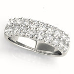 white gold diamond pave wedding band