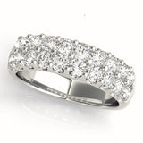 white gold diamond pave wedding band
