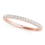 rose gold diamond wedding band