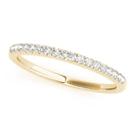 yellow gold diamond wedding band