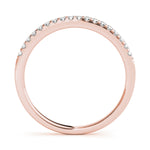 rose gold diamond wedding band