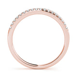 rose gold diamond wedding band