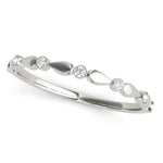 white gold fashion diamond wedding band