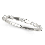white gold fashion diamond wedding band