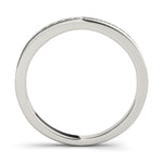 white gold channel set diamond wedding band