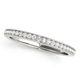 white gold channel set diamond wedding band 