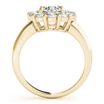yellow gold round halo diamond engagement ring