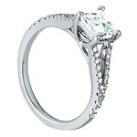 platinum princess cut multi row engagement ring