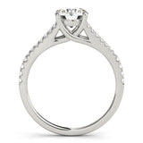 white gold multi row engagement ring