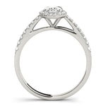 white gold oval halo engagement ring