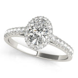 white gold oval halo engagement ring 