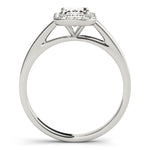 platinum emerald cut halo engagement ring 
