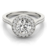 platinum halo diamond engagement ring