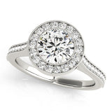 platinum halo diamond engagement ring