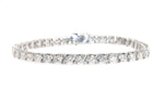14kt white gold 5 carat diamond tennis bracelet