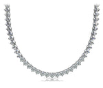 white gold diamond tennis necklace