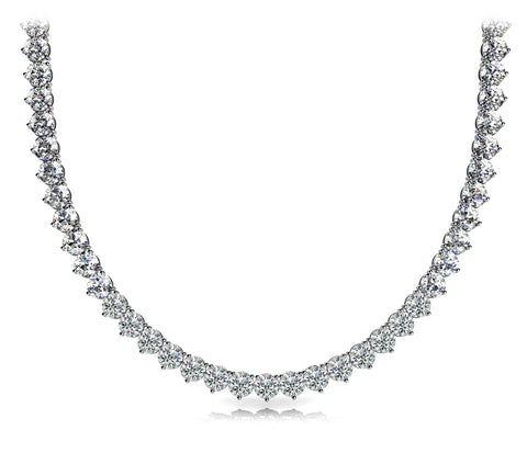 white gold diamond tennis necklace