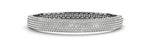white gold diamond pavé bangle