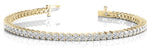 10 carat yellow gold diamond tennis bracelet