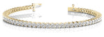 6 carat yellow gold diamond tennis bracelet