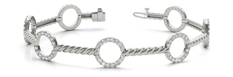 white gold diamond fashion bracelet