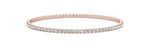 rose gold diamond eternity bangle