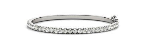 white gold diamond bangle