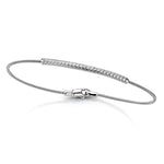 white gold flexible diamond bangle