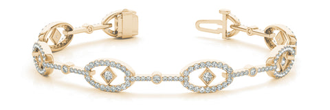 yellow gold diamond fashion bracelet