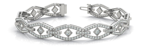 white gold diamond fashion bracelet 