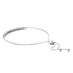 white gold bolo bar diamond bracelet