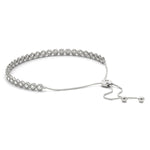 white gold halo diamond bolo bracelet 