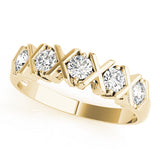 yellow gold fashion diamond wedding band