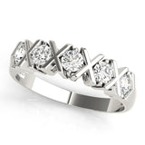 white gold fashion diamond wedding band
