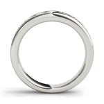 white gold 7-stone channel set diamond wedding band
