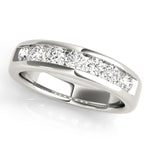 white gold 7-stone channel set diamond wedding band