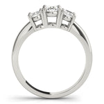 white gold three stone oval cut engagement ring