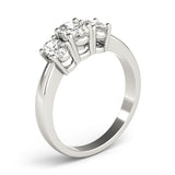 white gold three stone oval cut engagement ring