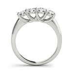 platinum 4 stone diamond wedding band