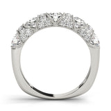 white gold vintage-inspired diamond wedding band