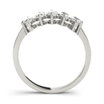 14kt White Gold 5-Stone Marquise Diamond Wedding Band (1 ctw)