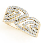 yellow gold fashion diamond ring