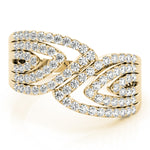 yellow gold fashion diamond ring