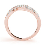 rose gold diamond fashion ring 