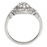 white gold halo diamond cluster ring