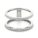 white gold open concept diamond ring