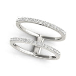 white gold open concept diamond ring
