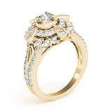 yellow gold vintage-inspired diamond engagement ring